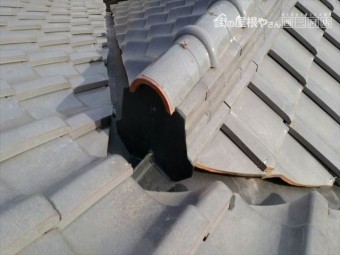 棟尻漆喰