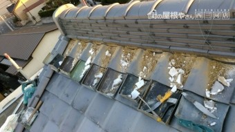 漆喰工事 雨漏り 剥離 劣化 屋根 瓦
