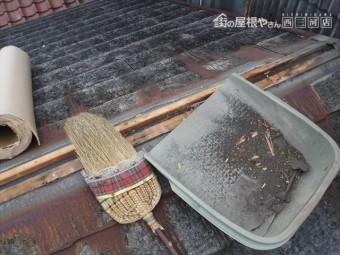 カラーベスト 棟板金めくり