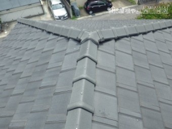 平板瓦谷板金雨漏り