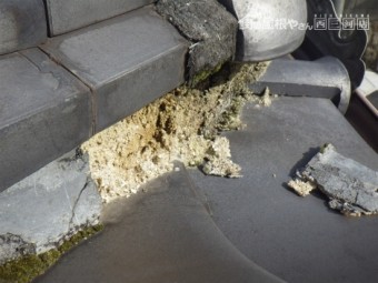 入母屋漆喰補修