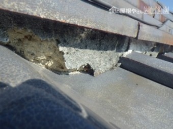 漆喰・鉄筋棒劣化