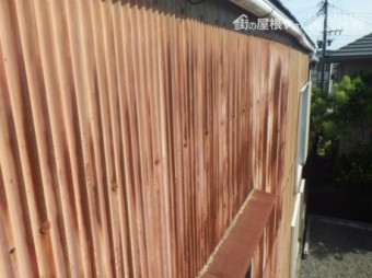 トタン壁劣化