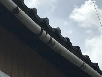 古瓦雨漏れ雨樋交換