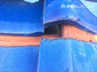 屋根の点検 瓦の凍て