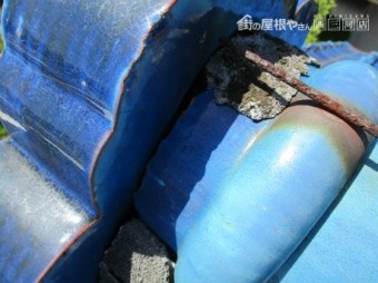 漆喰・鉄筋棒劣化