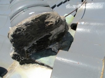 漆喰・鉄筋棒劣化