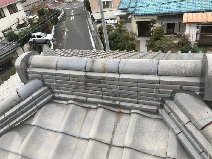 屋根漆喰工事