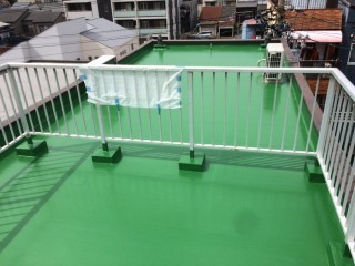 ウレタン防水施工後