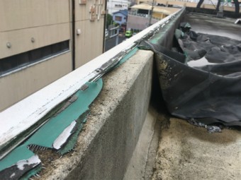 塩ビシート防水劣化