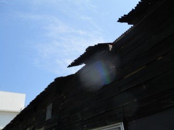 トタン屋根補修前