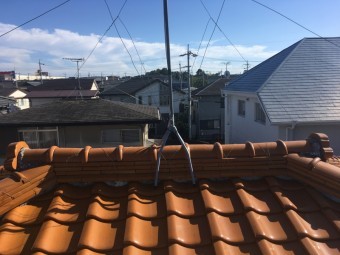 屋根 漆喰 瓦 剥離 劣化