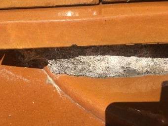屋根 漆喰 瓦 剥離 劣化