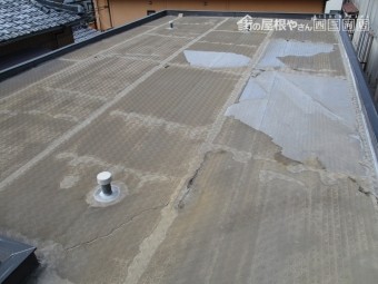 陸屋根防水不具合