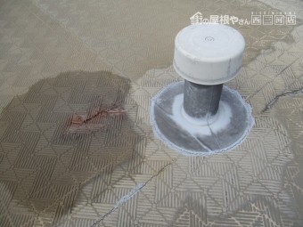 陸屋根防水不具合