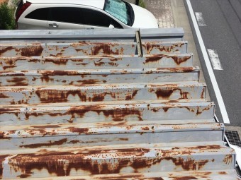 折半屋根 サビ 褪色 塗装 見積り