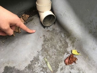 豊田市 ベランダ防水 雨漏り事例