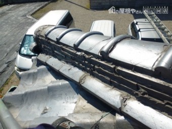 日本瓦漆喰劣化