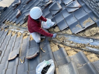 谷板金差し替え