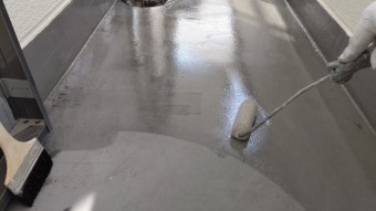 防水工事 プライマー塗布