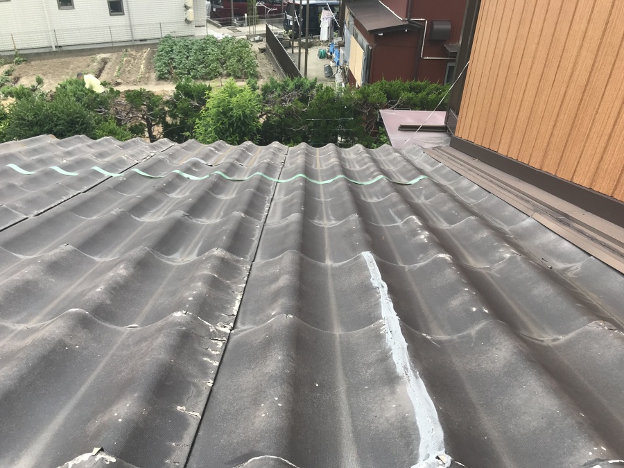 豊田市で屋根材の劣化・割れ・かわらU